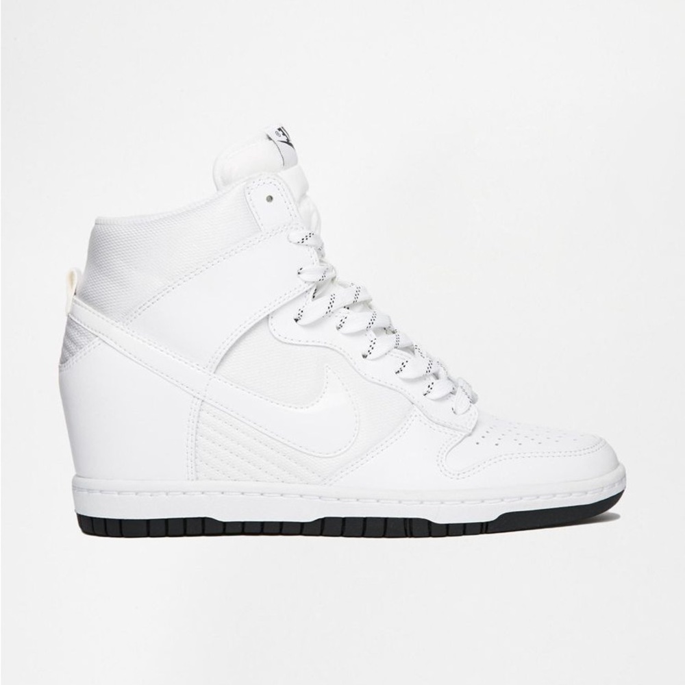 Nike Dunk Sky Hi Essential White Women's Wedge Sneakers Size 6.5
